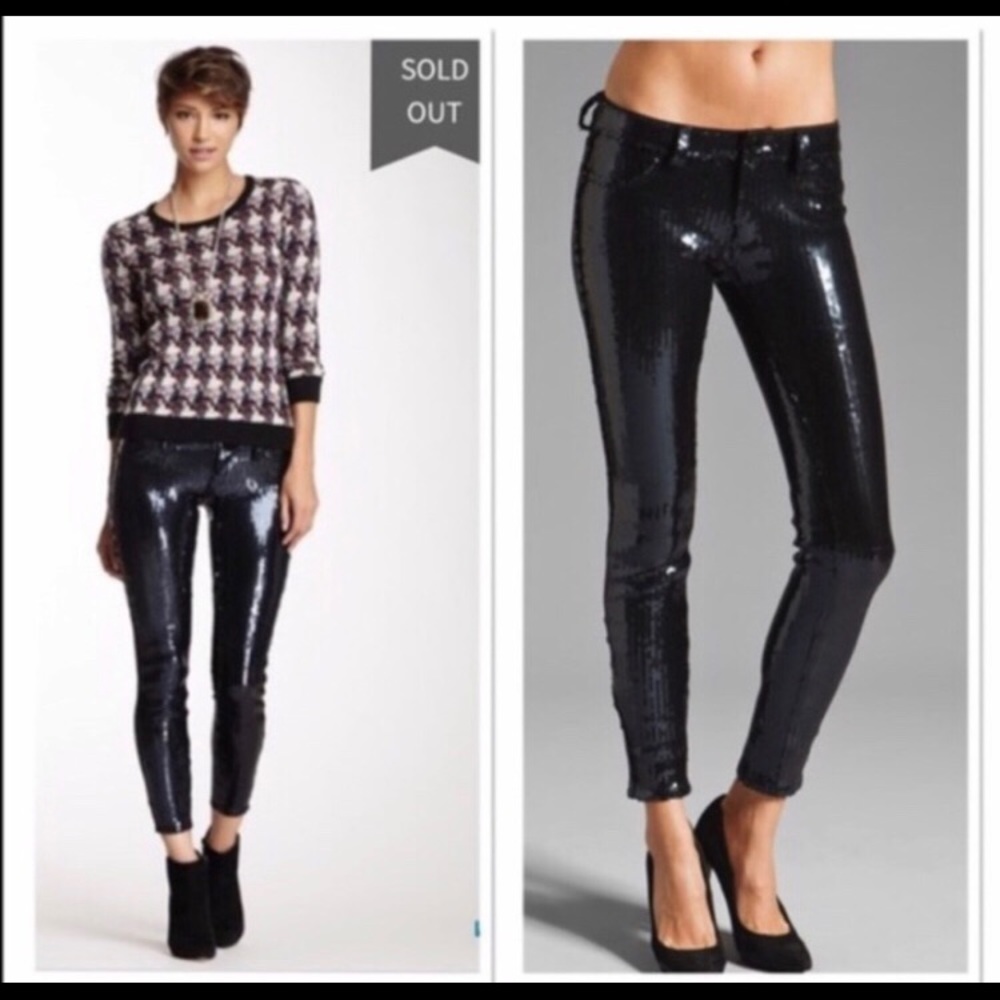 NWT Blank NYC Spray On Sequin Pant
